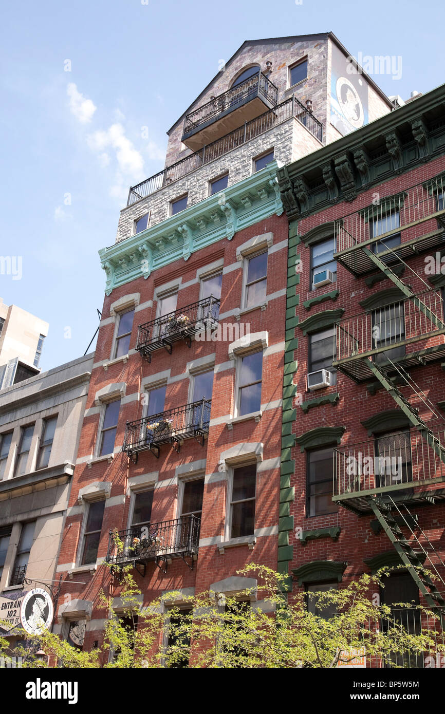 Building Facades, Lower East Side, NYC Stock Photo Alamy