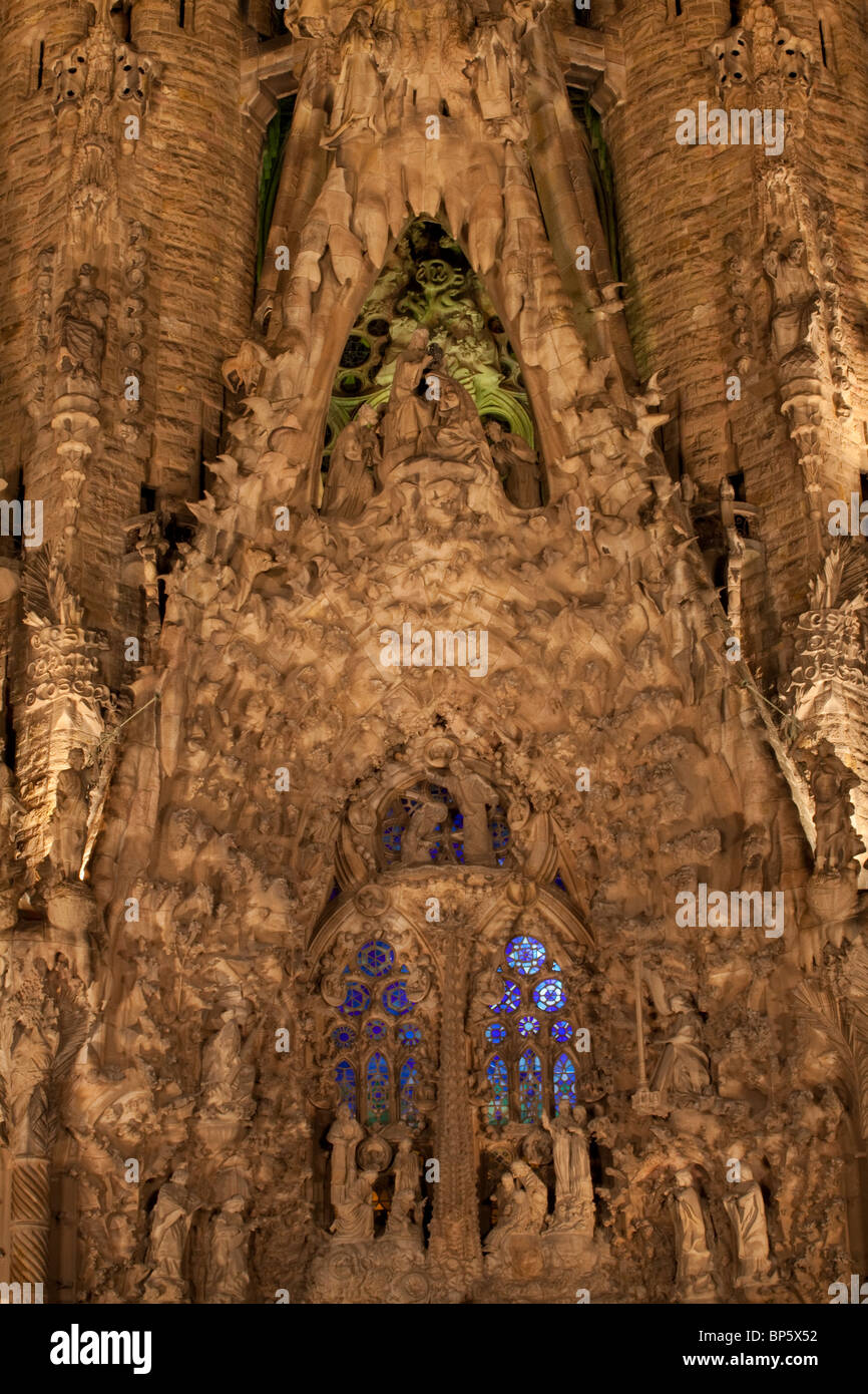 Barcelona, Sagrada Familia, Nativity Facade Stock Photo Alamy