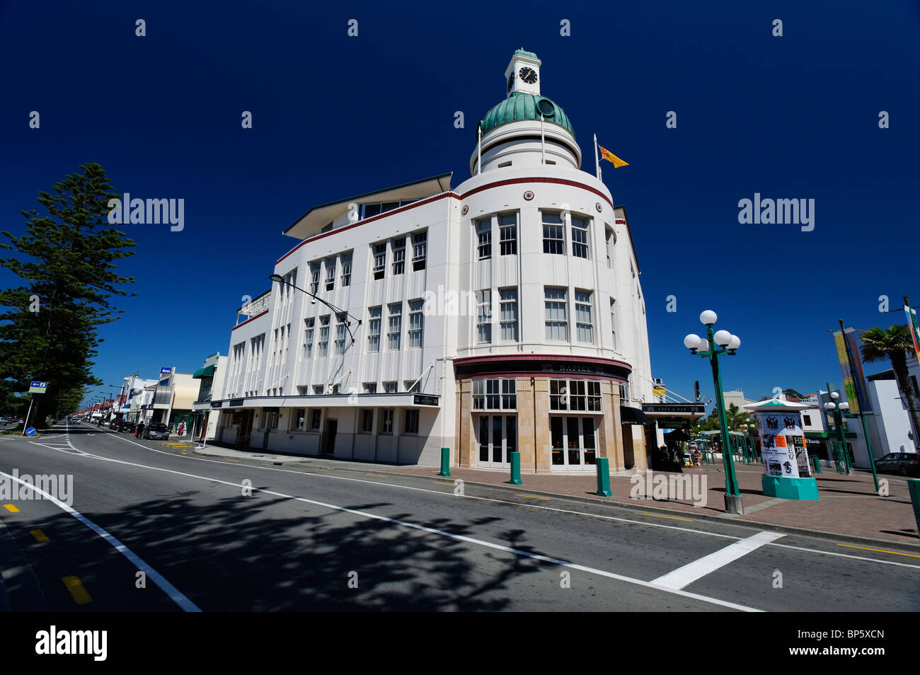 Art Deco buildings in Napier Stock Photo