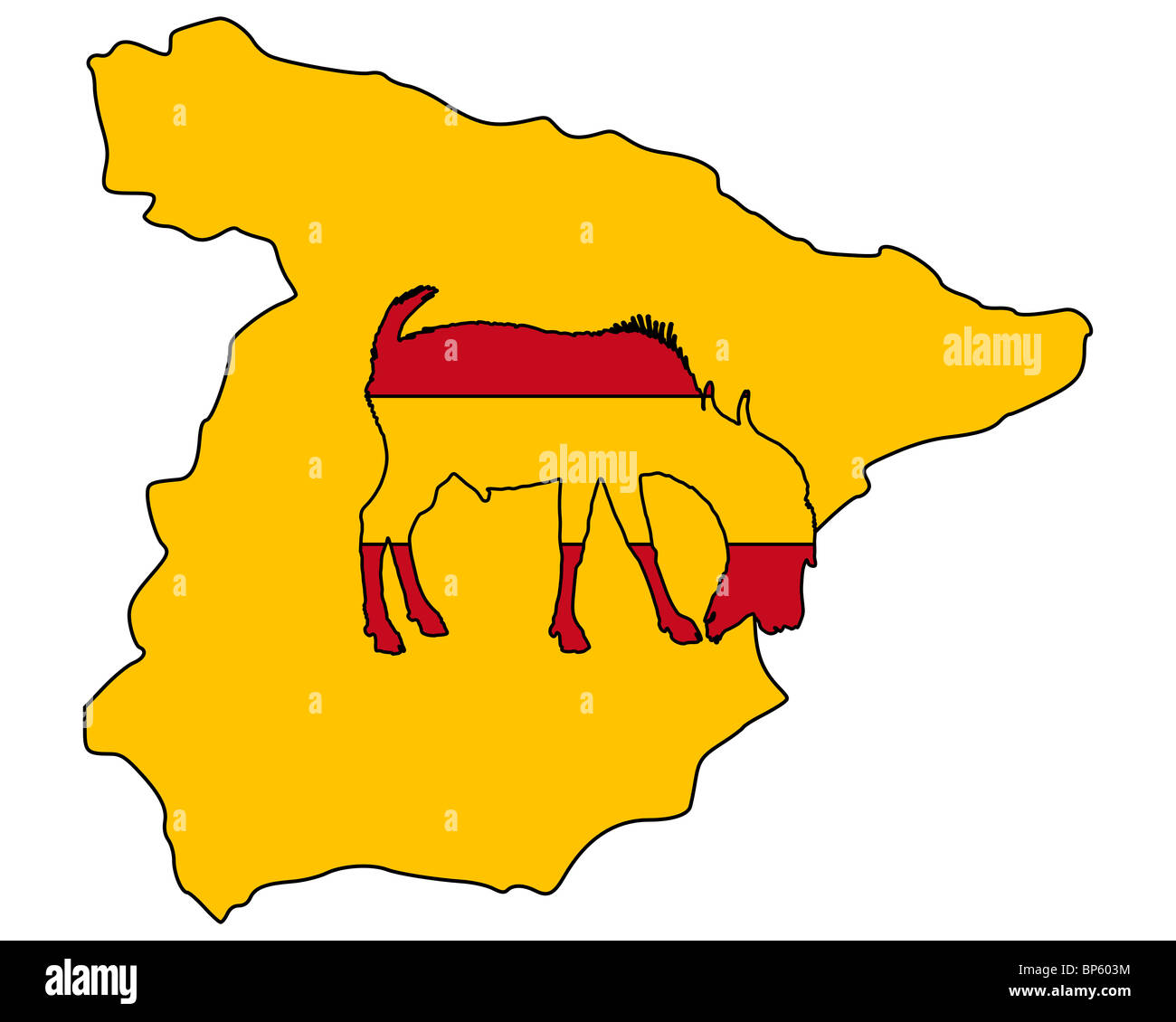 Spanish he-goat Stock Photo