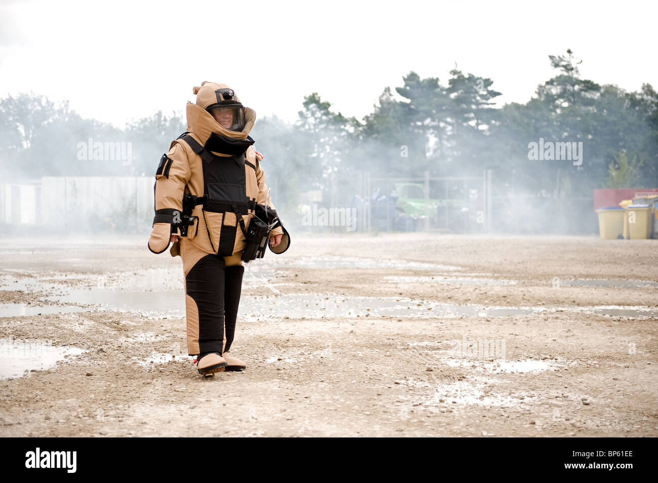 Bomb Suit, EOD Suit, Bomb Disposal Stock Photo