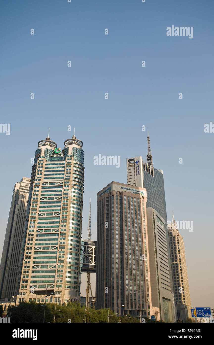 China, Shanghai. City skyline. Stock Photo