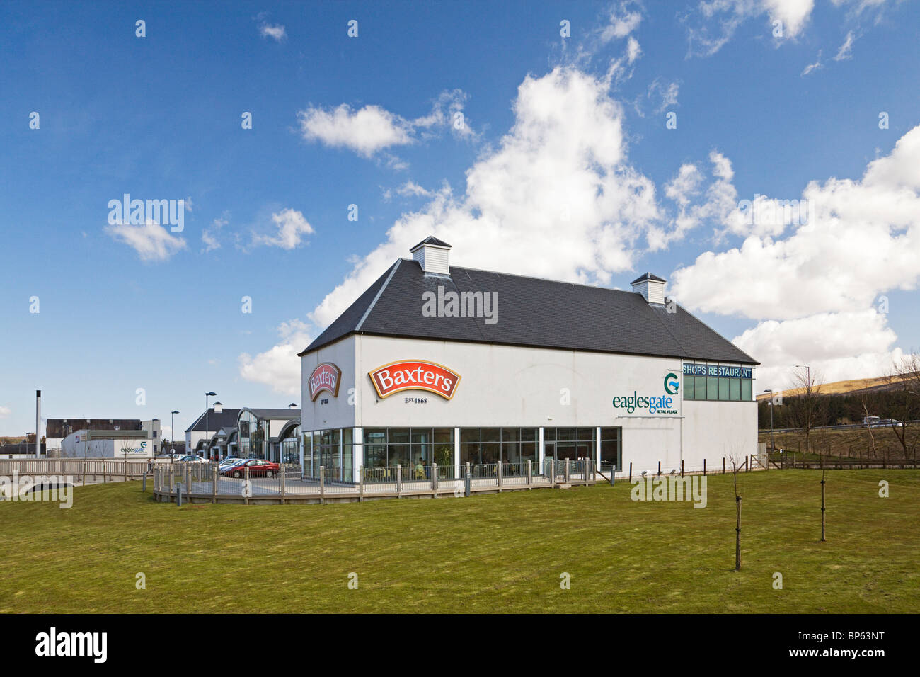 Eaglesgate Retail Village, Blackford Stock Photo Alamy