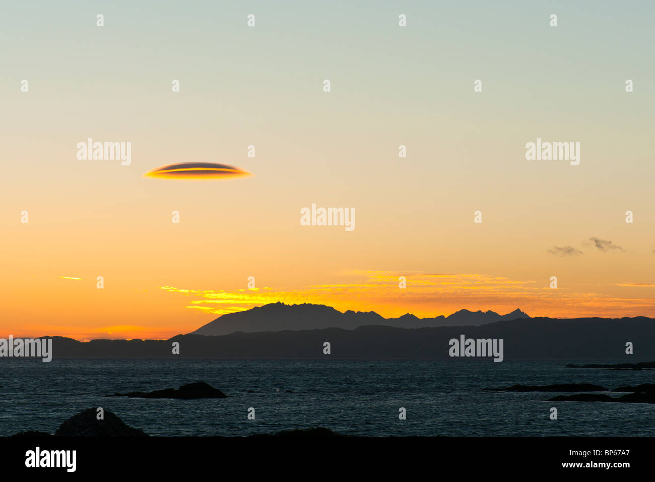 Is it a flying saucer Stock Photo