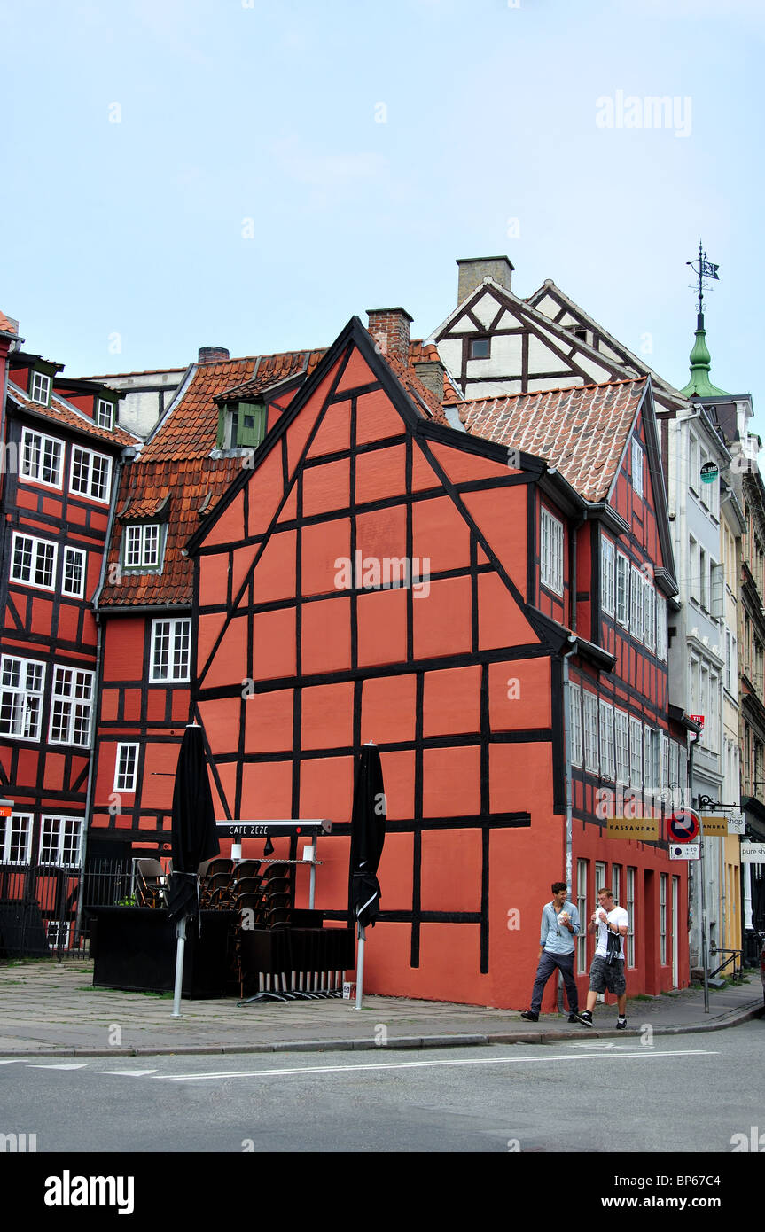 17th century building housing Restaurant Gronnegade, Gronnegade, Copenhagen (Kobenhavn), Kingdom of Denmark Stock Photo