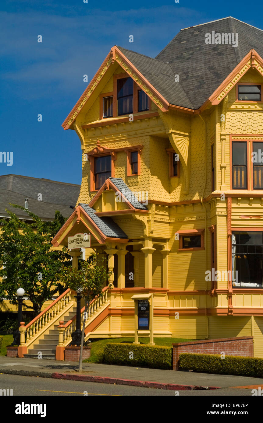 The Carter House Inn victorian era mansion Bed & Breakfast, Eureka, California Stock Photo