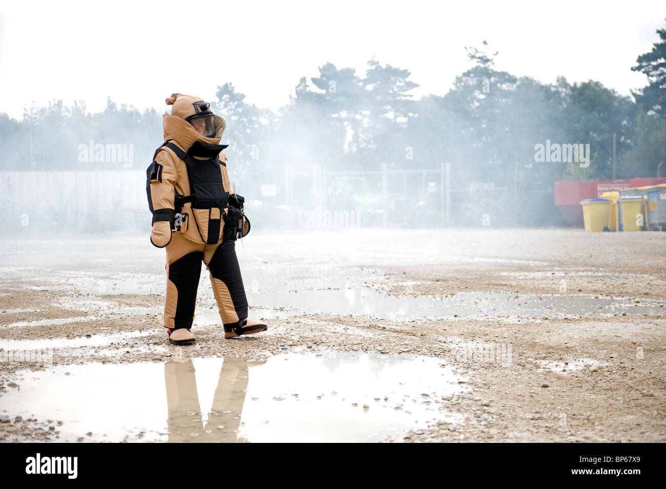 Bomb Suit, EOD Suit, Bomb Disposal Stock Photo