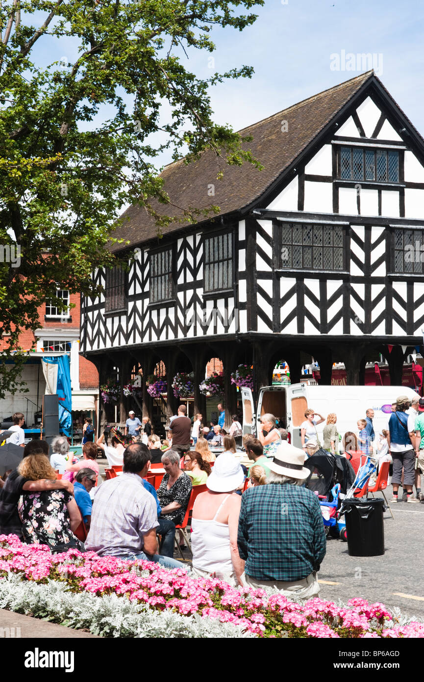 Street party in Ledbury, Herefordshire Stock Photo Alamy