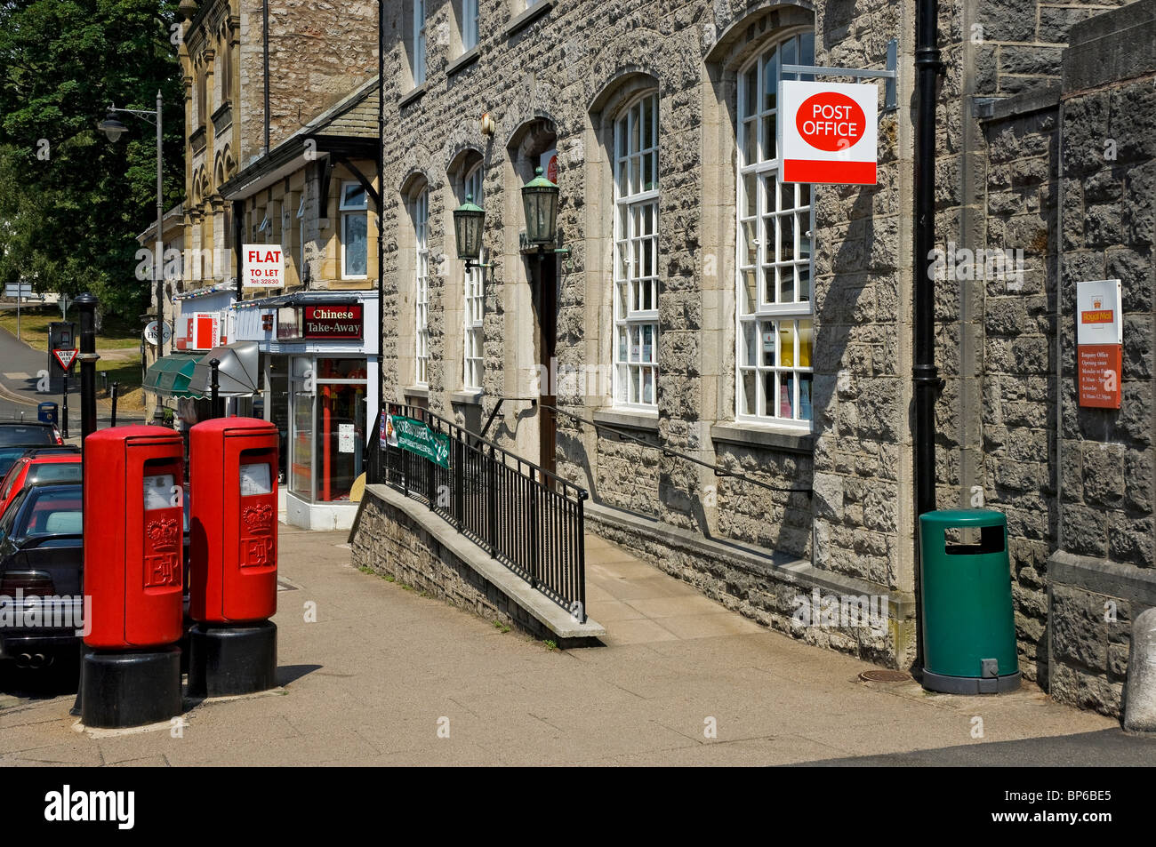 Post office exterior GrangeoverSands village Cumbria England UK