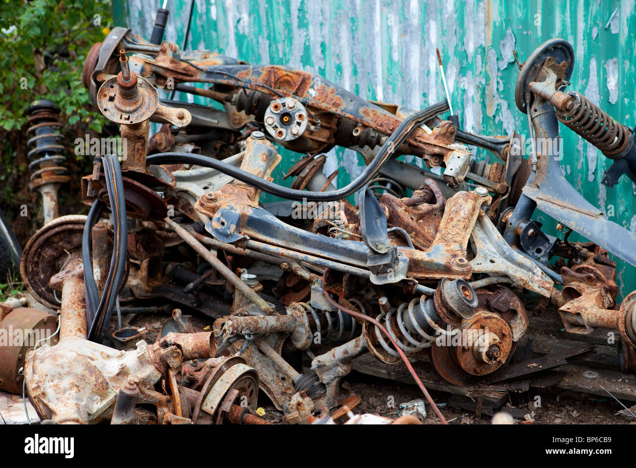 Old car breakers yard hires stock photography and images Alamy