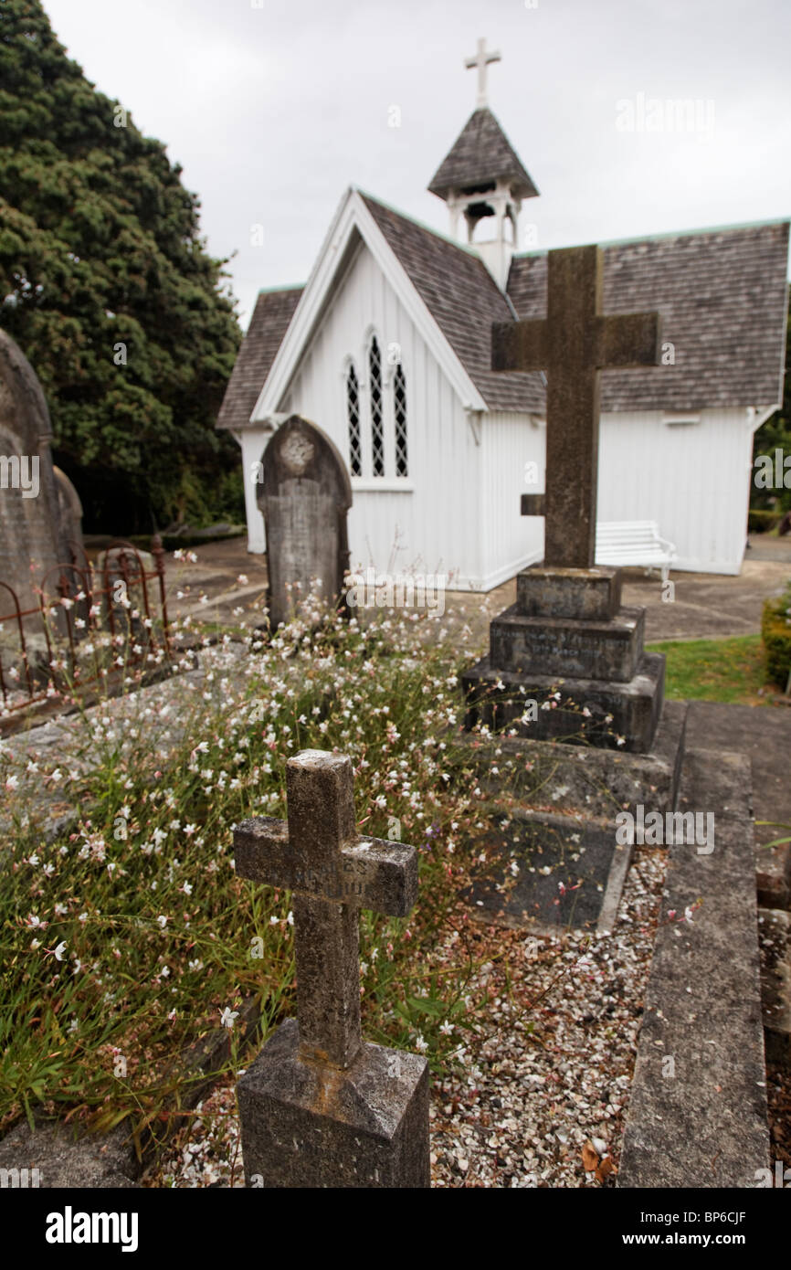 St Stephens Chapel and graveyard, Parnell, Auckland Stock Photo
