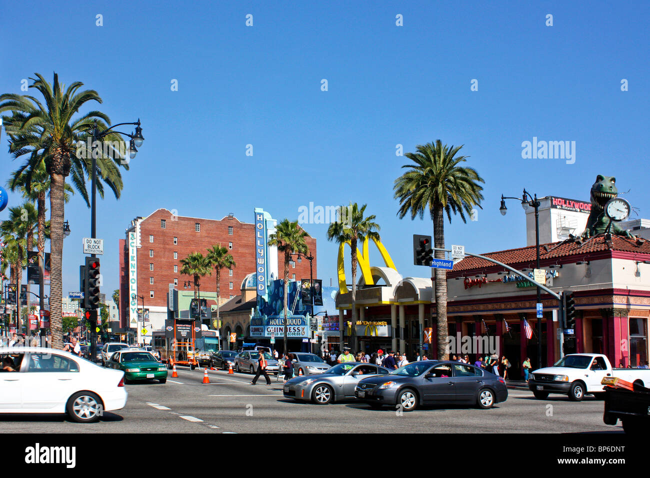 Hollywood Boulevard, Los Angeles, USA Stock Photo