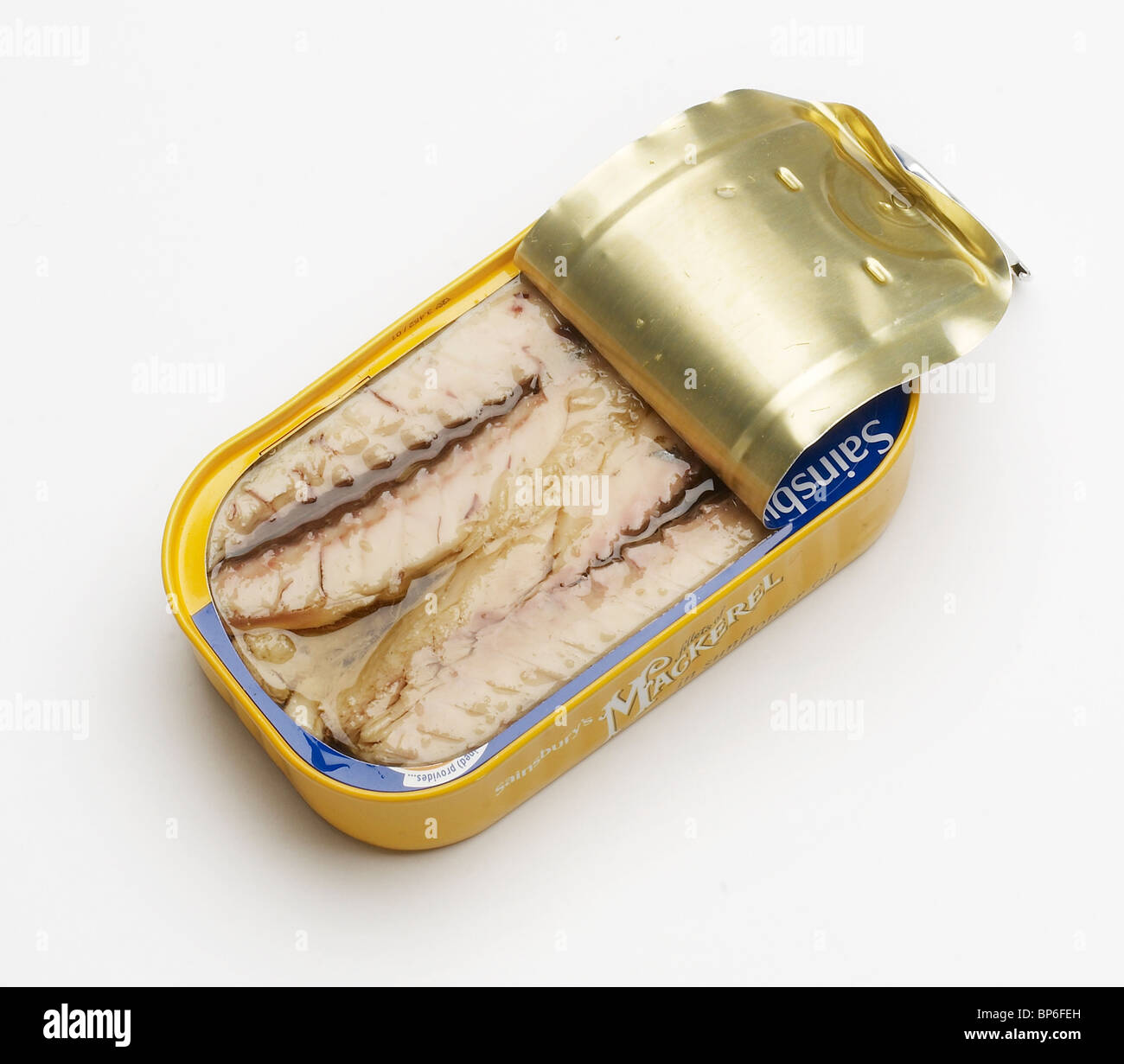 tinned mackerel Stock Photo