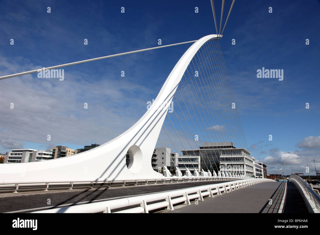 Samuel Beckett Bridge across the River Liffey, Dublin Stock Photo