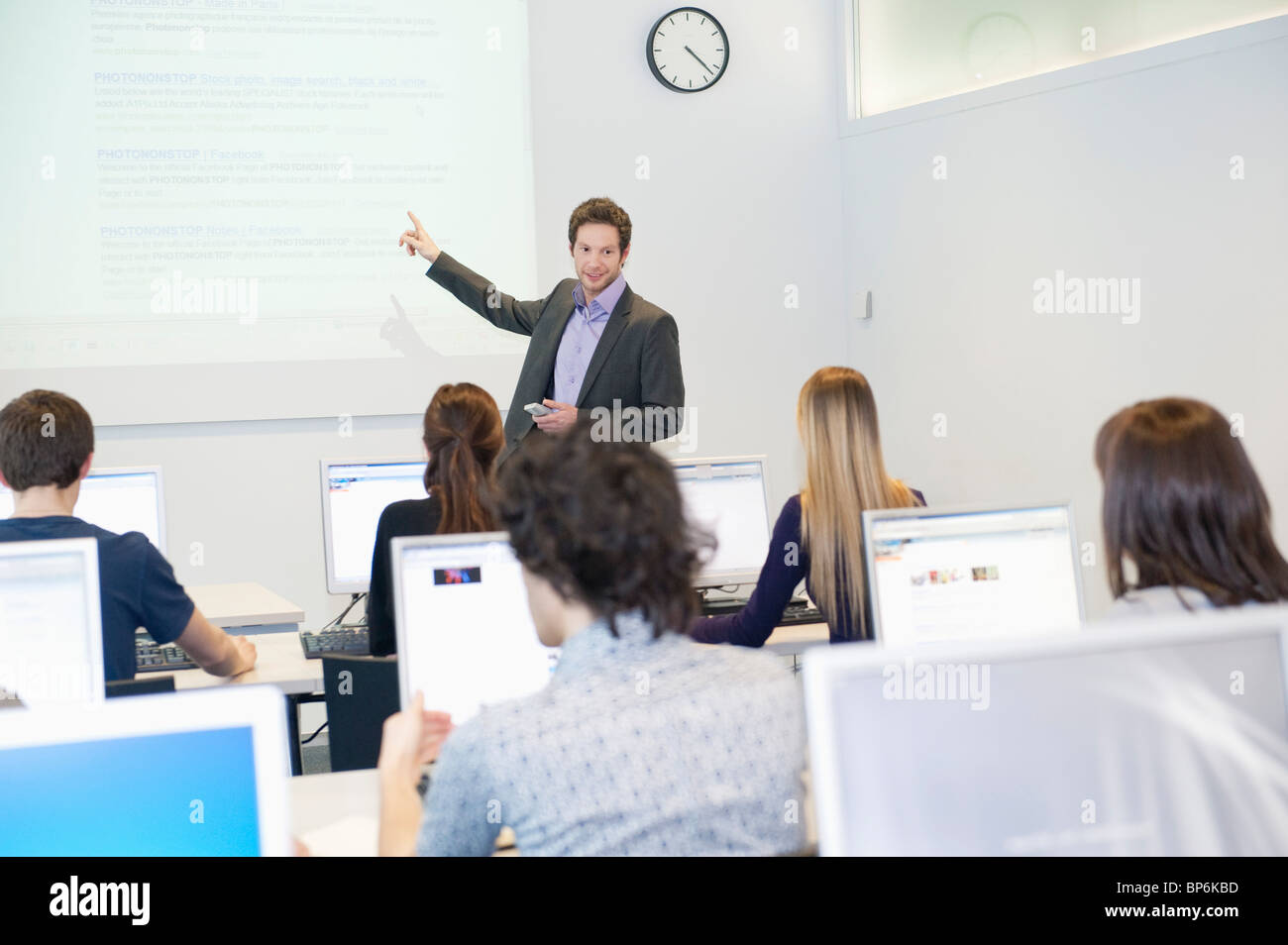 Business executives in a training class Stock Photo Alamy