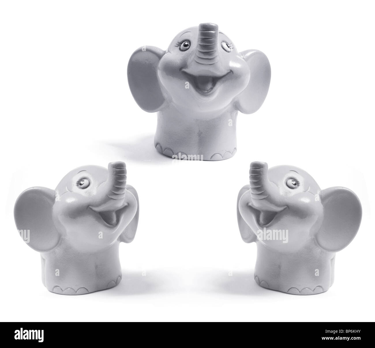 Toy Baby Elephants Stock Photo