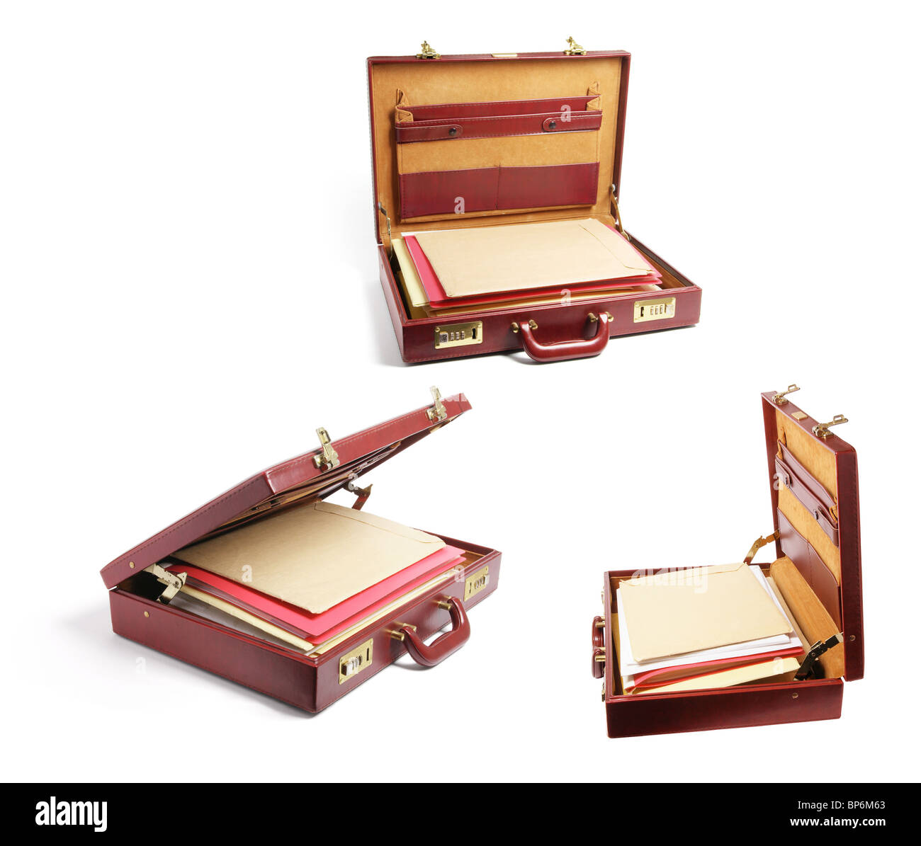 Briefcases with Files Stock Photo Alamy