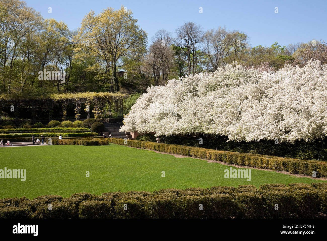 The Conservatory Garden, Central Park, NYC Stock Photo