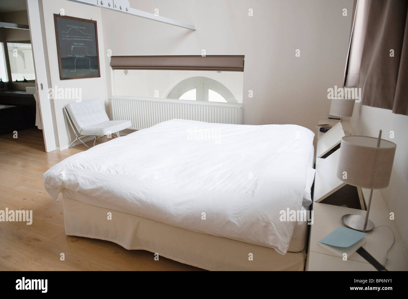 Interiors of a bedroom Stock Photo