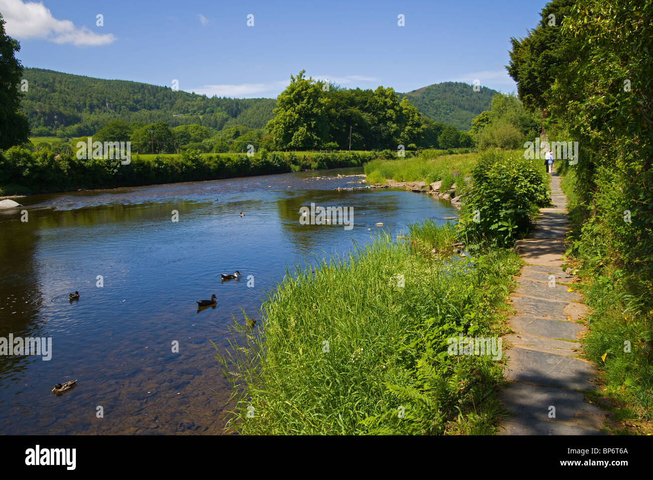 Llanrwst, River Conwy, Snowdonia, north Wales, UK Stock Photo Alamy