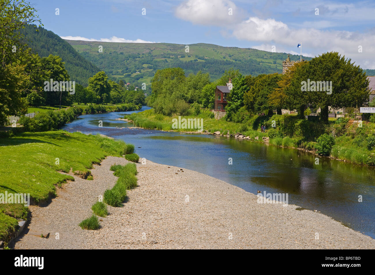 Llanrwst, River Conwy, Snowdonia, north Wales, UK Stock Photo Alamy