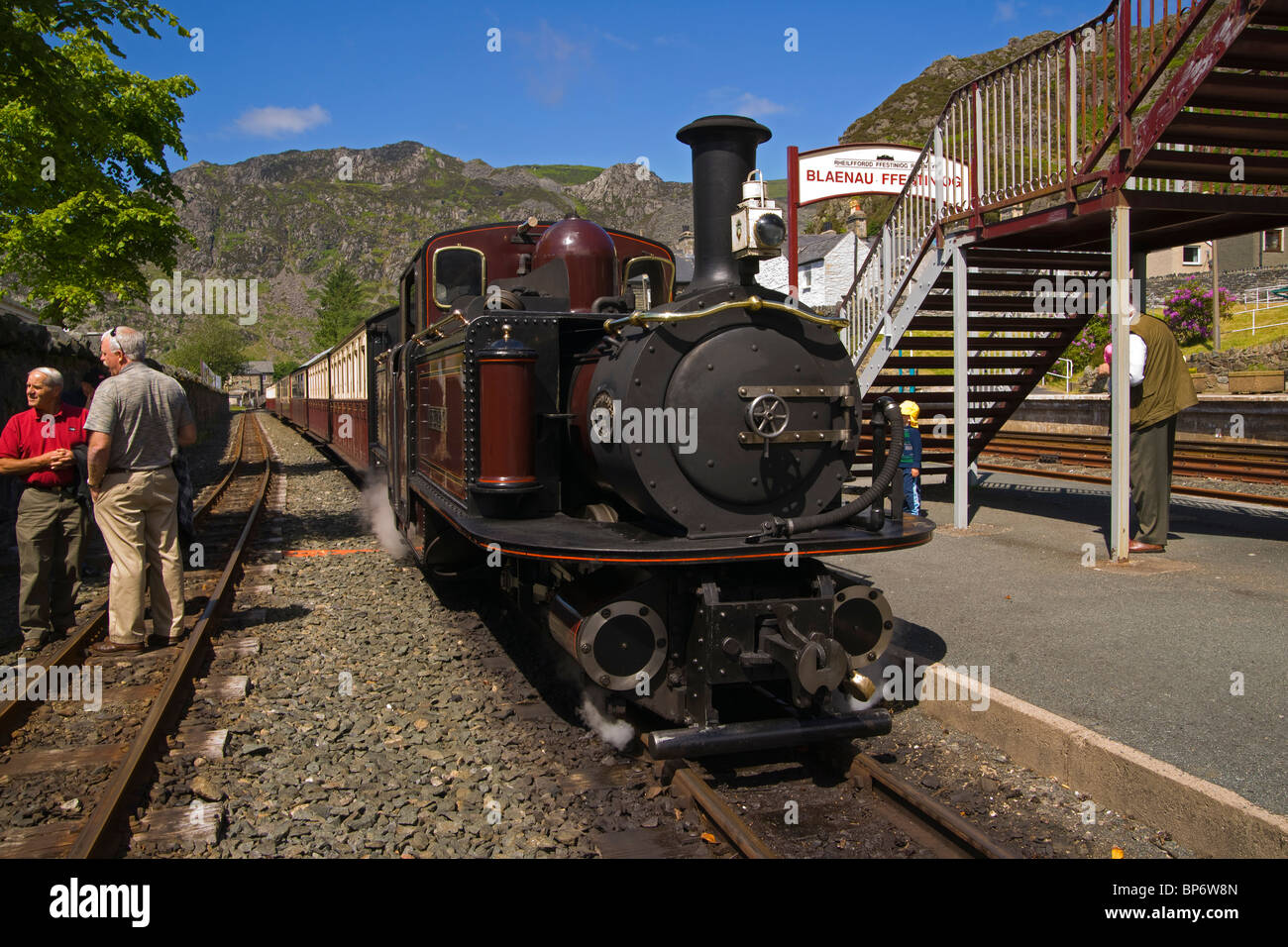 Ffestiniog railway Station, Blaenau Ffestiniog, Snowdonia, north Wales