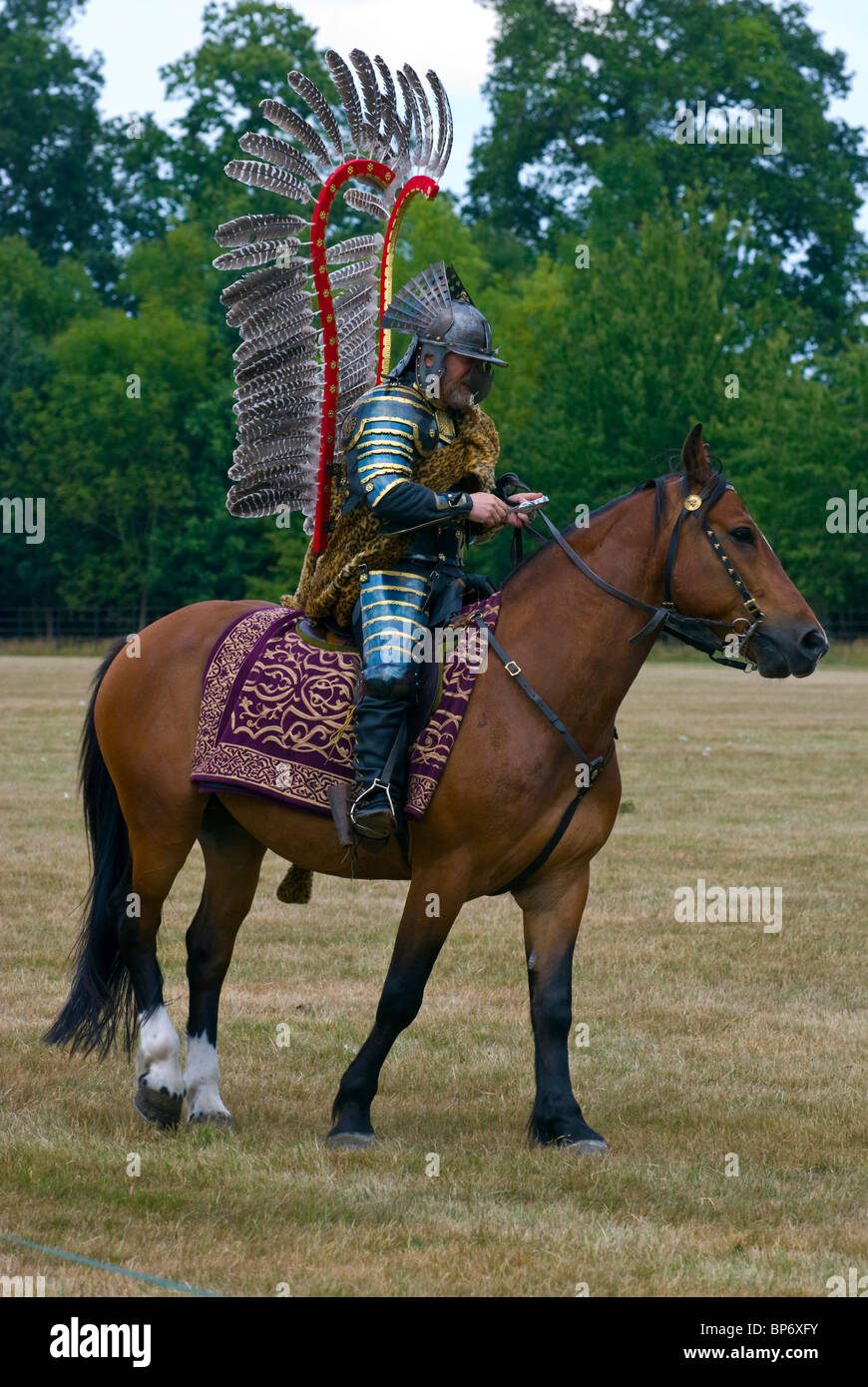 polish winged hussars at blasts from the past broadlands romsey Stock