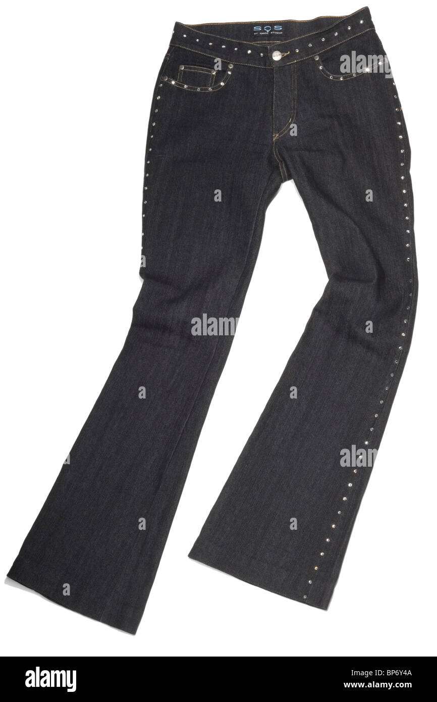 Flares jeans hi-res stock photography 