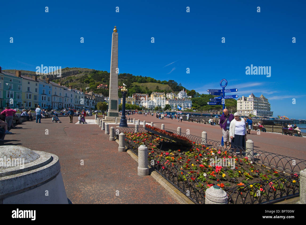 LLandudno, promenade, great orme, north Wales, UK Stock Photo Alamy