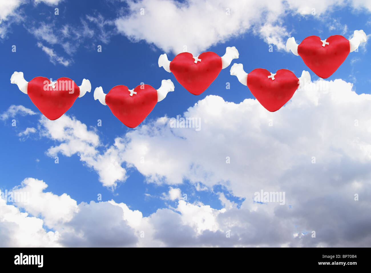 Love Hearts And Clouds In Sky Stock Photo Alamy Love Hearts And Clouds In Sky Stock Photo Alamy