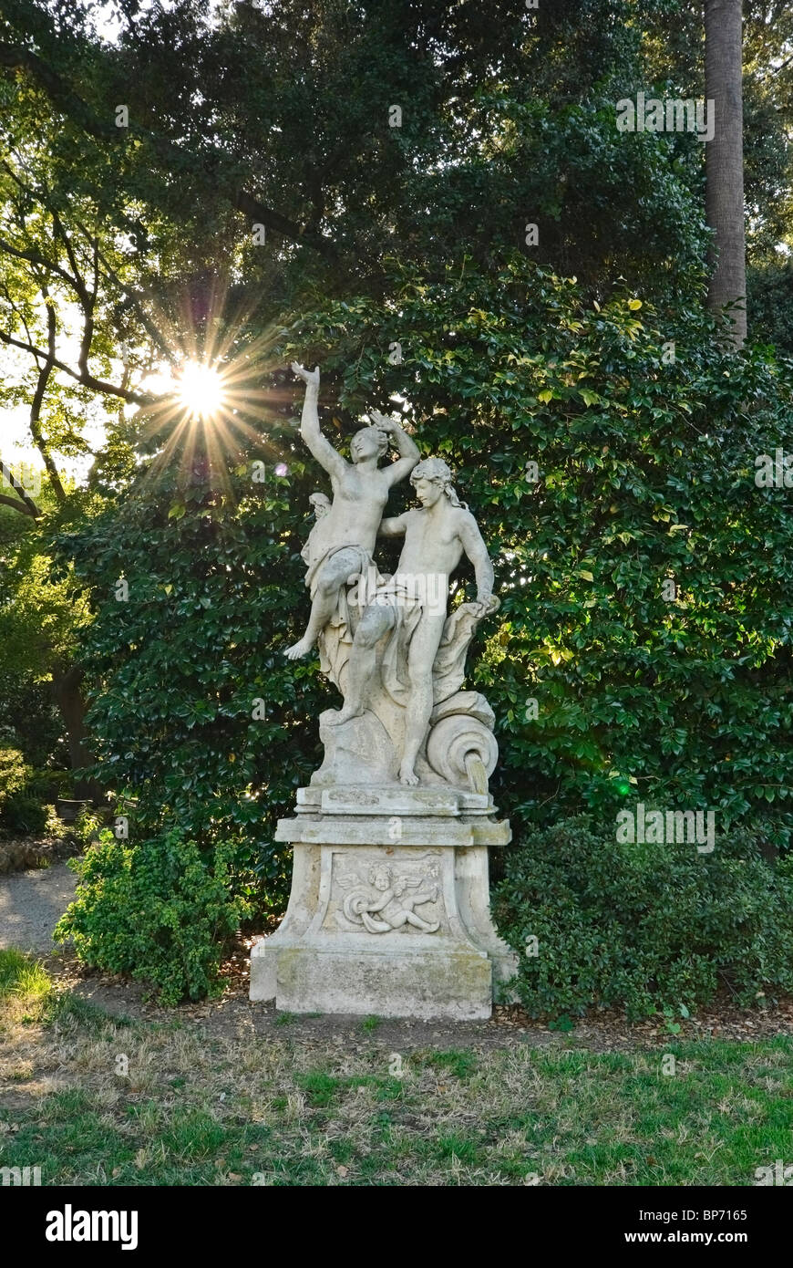 Statue at the North Vista Lawn of the Huntington Library and Botanical