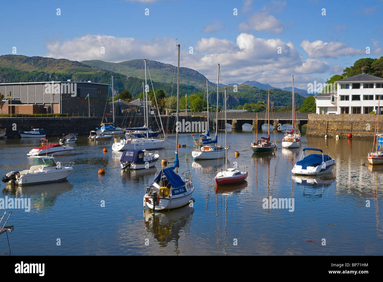 Porthmadog Harbour Gwynedd High Resolution Stock Photography and Images