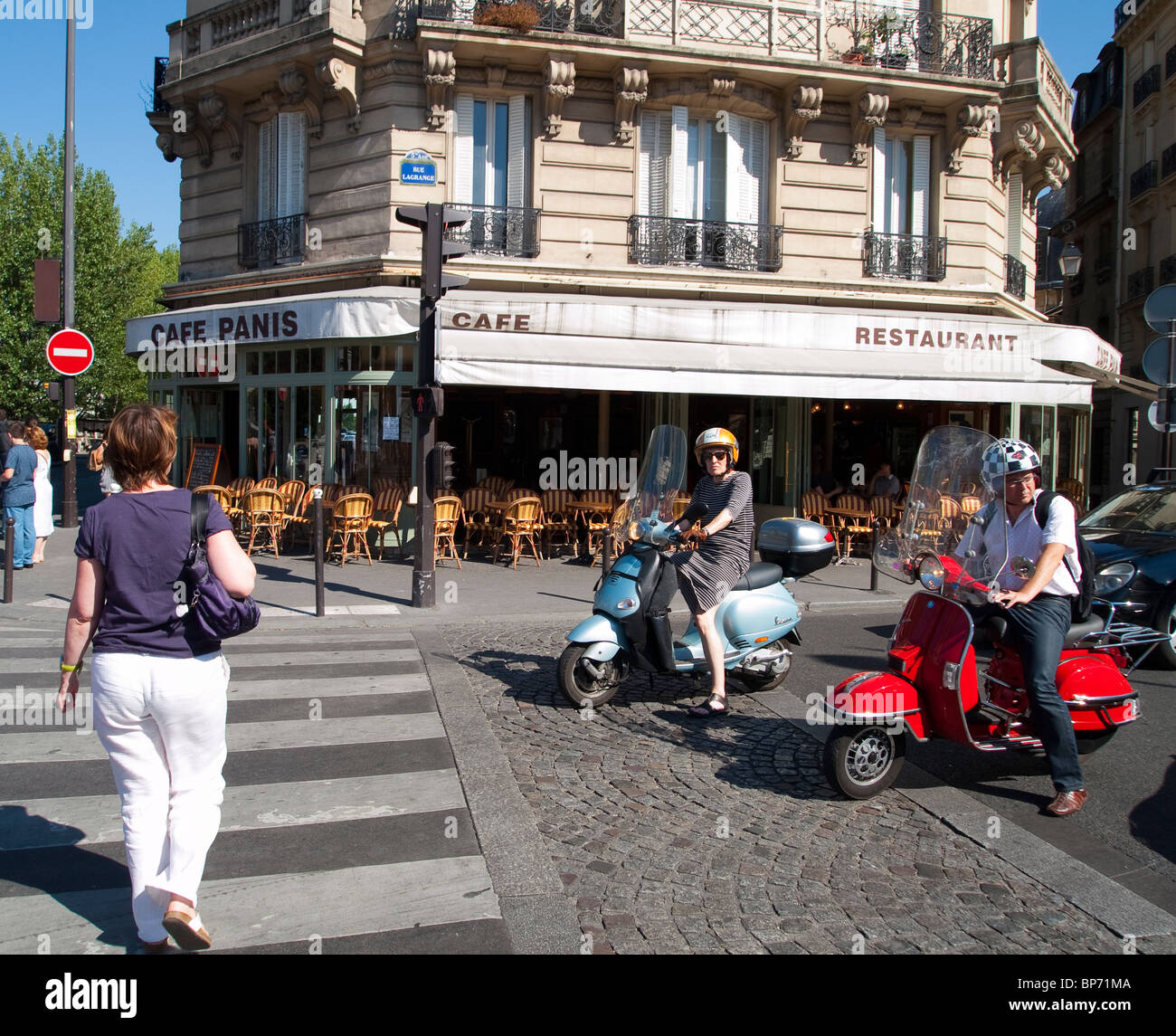 Zebra Crossing, Paris, France Stock Photo