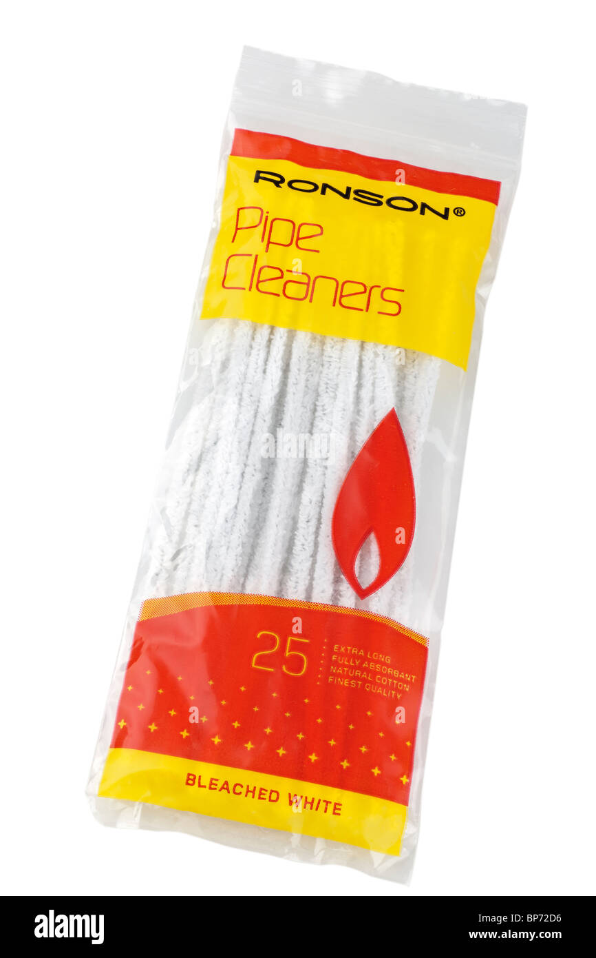 5 PACKS OF 25 RONSON FINEST QUALITY COTTON PIPE CLEANERS