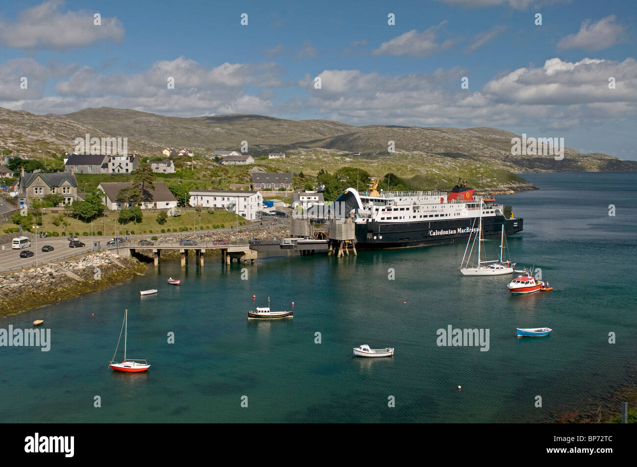 Tarbert Ferry Terminal Town On Harris Outer Hebrides Western Isles