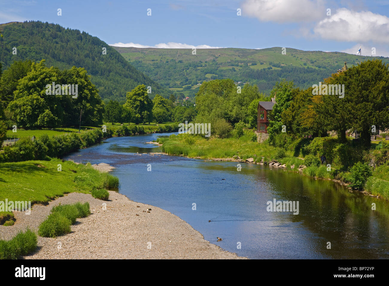 Llanrwst, River Conwy, Snowdonia, north Wales, UK Stock Photo Alamy