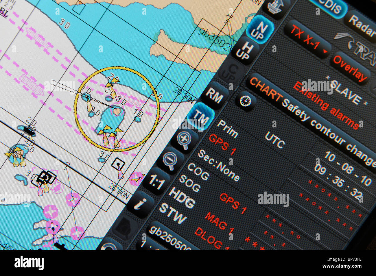 ECDIS Electronic Chart Display Information Systems simulator Stock Photo -  Alamy