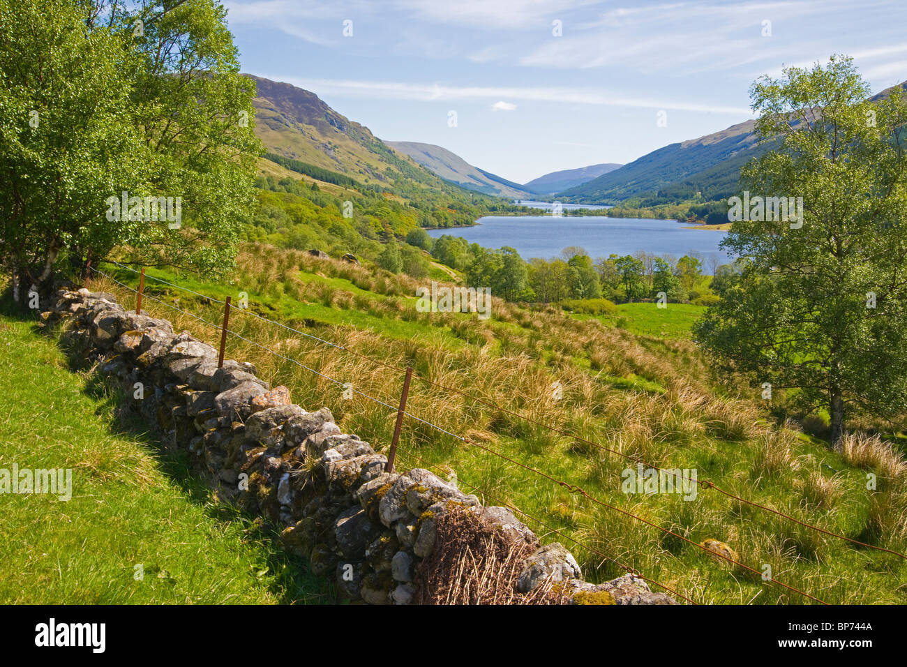 Loch Doine and Loch Voil, Balquhidder, Stirlingshire, Central Region, Scotland. Stock Photo