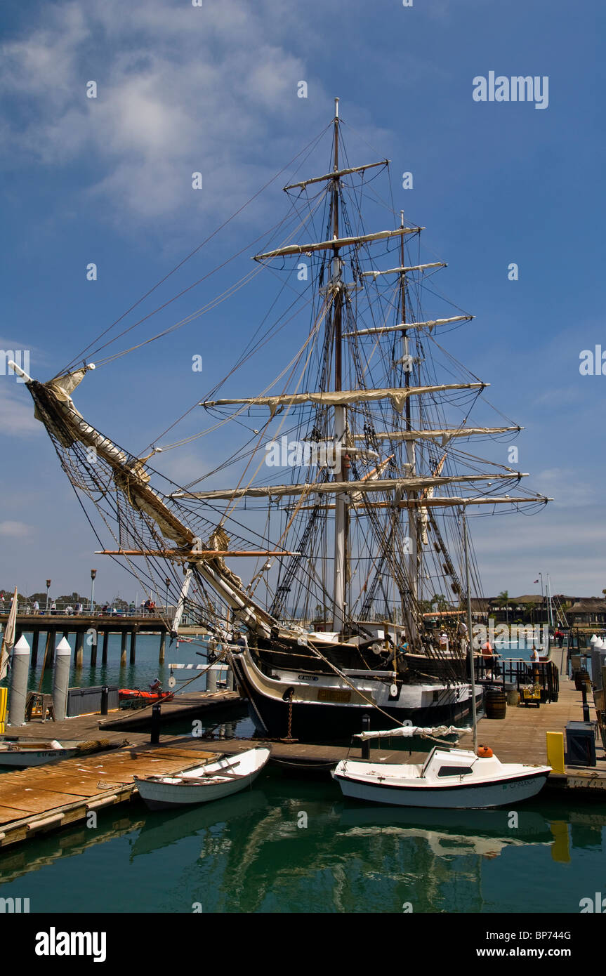 The Pilgrim, tall ship docked at Dana Point Harbor, Dana Point, Orange