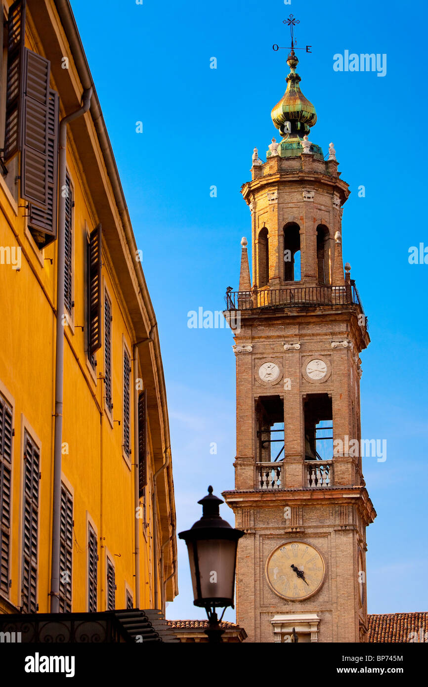 Church tower of the Convento di San Paolo in Parma, Emilia-Romagna Italy Stock Photo