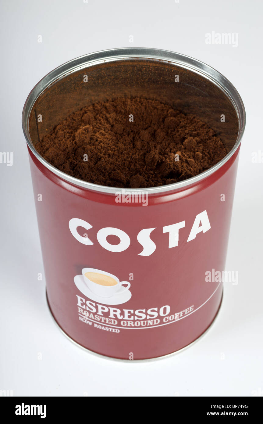 Costa roasted ground coffee Stock Photo