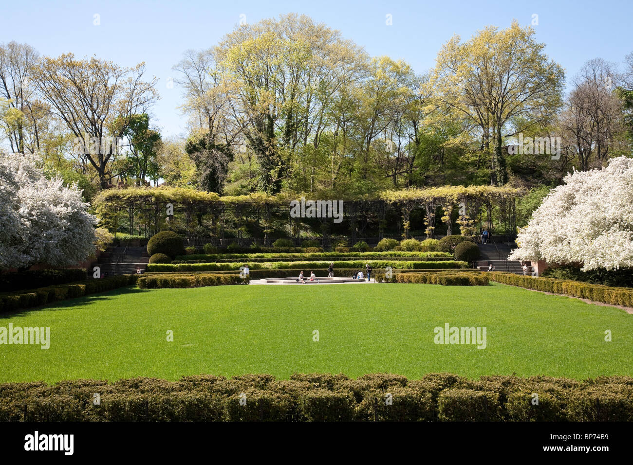 The Conservatory Garden, Central Park, NYC Stock Photo