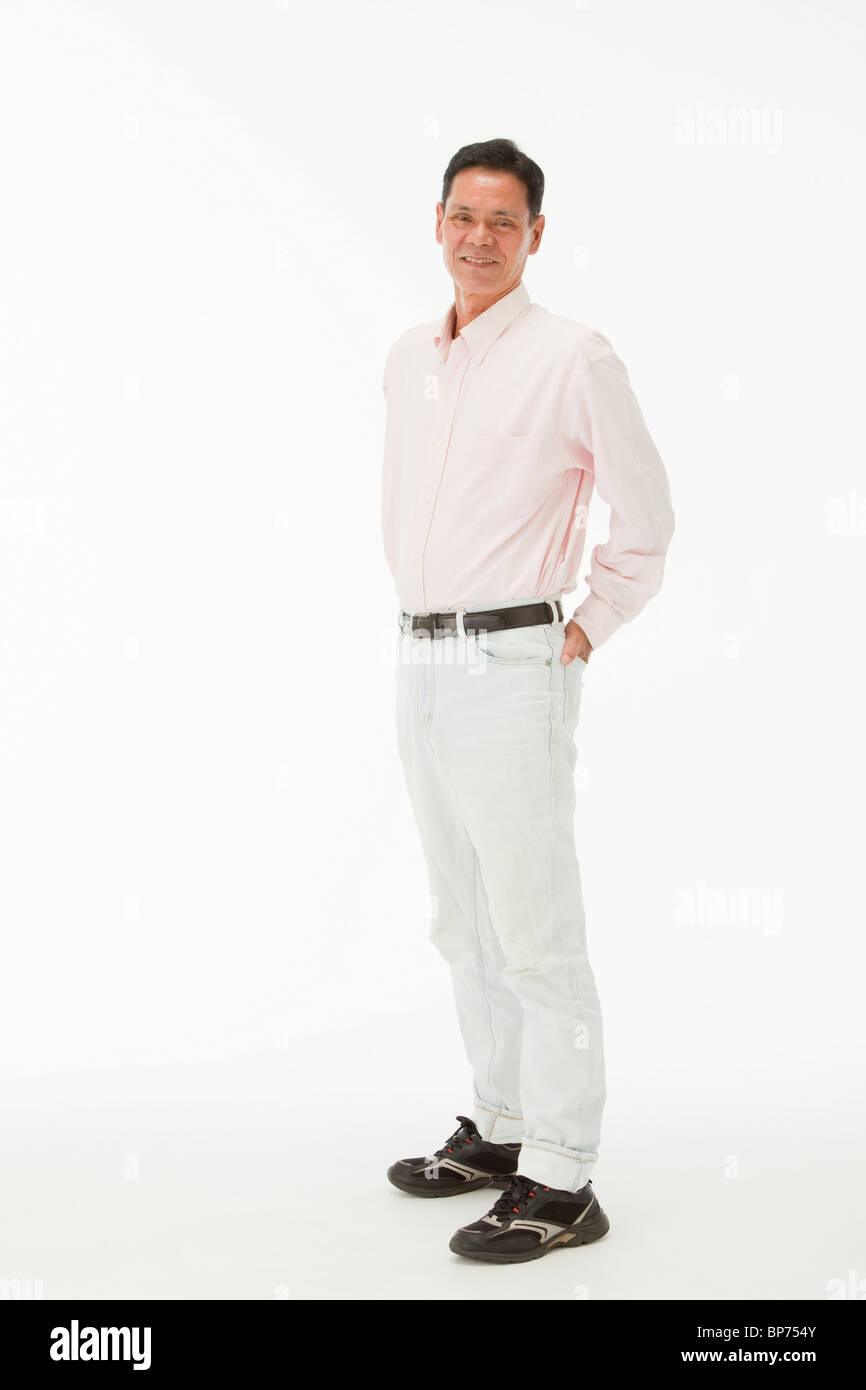Full length portrait mature man hi-res stock photography and images - Alamy