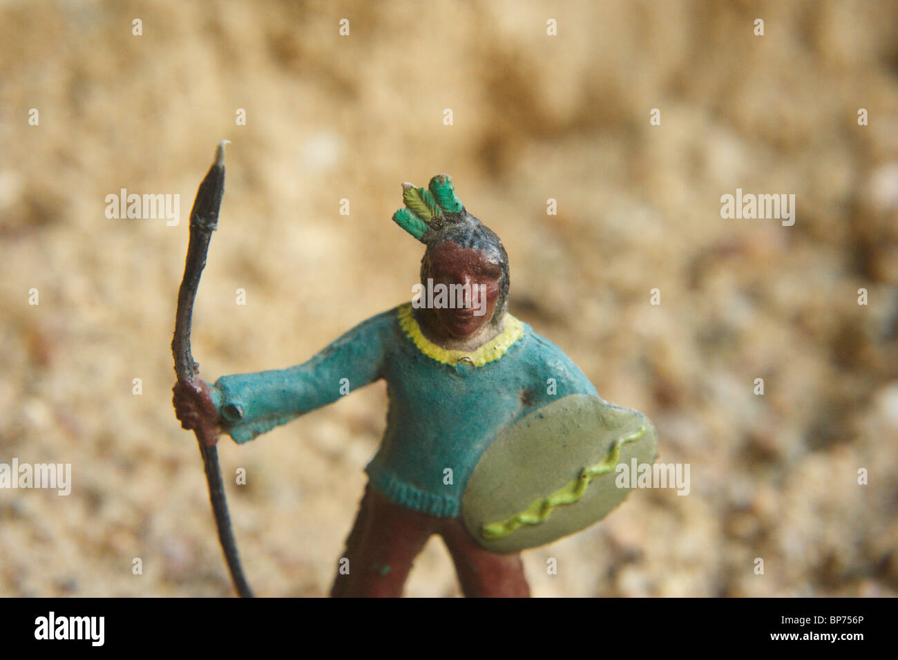 Plastic figure of Indians (Children Toy) in real world Stock Photo Alamy