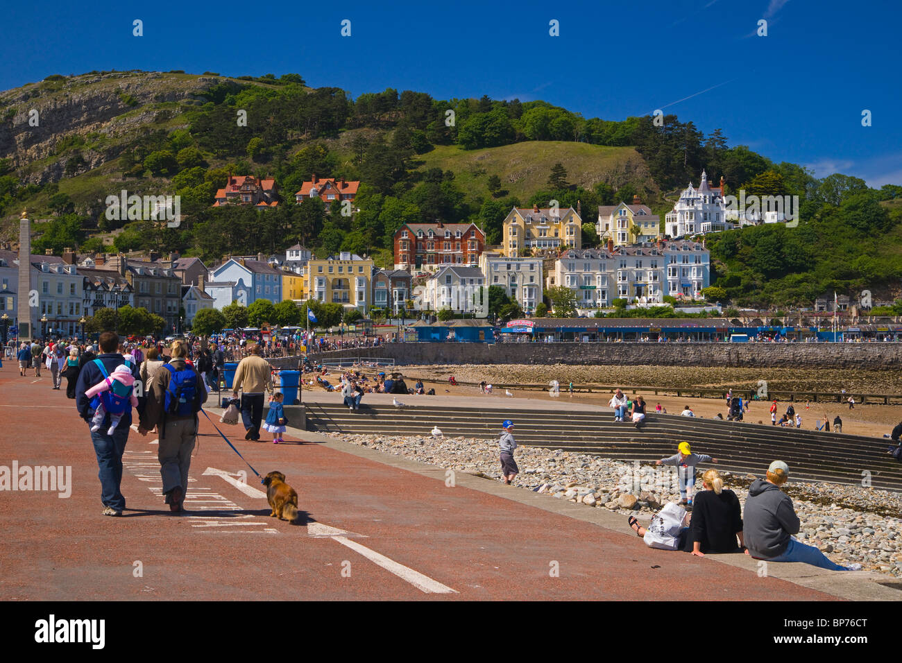 LLandudno, promenade, great orme, north Wales, UK Stock Photo Alamy