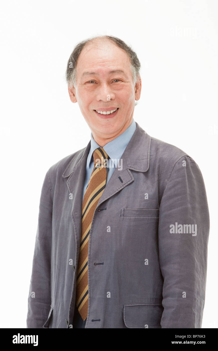 Senior man in jacket hi-res stock photography and images - Alamy