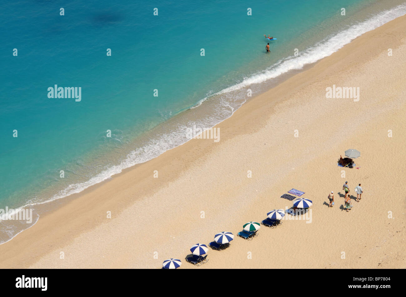 Egremni Beach, Lefkada, Ionian Island, Greece Stock Photo