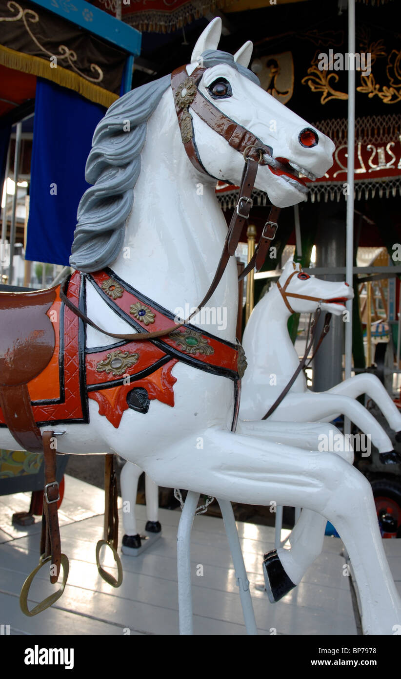 Wooden carousel horse hi-res stock photography and images - Alamy