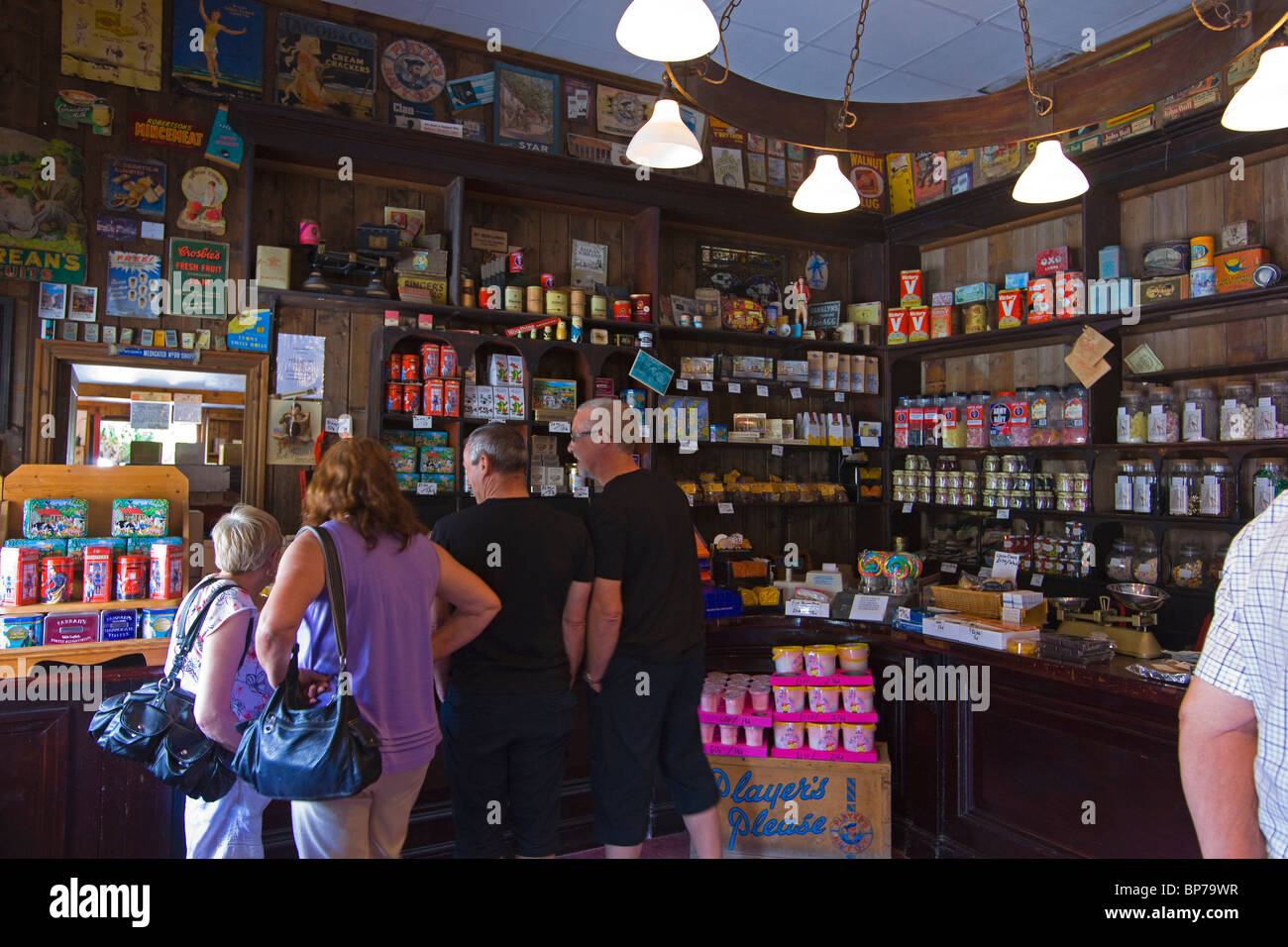 Llechwedd slate mine caverns, miners village shop, Blaenau, Ffestiniog
