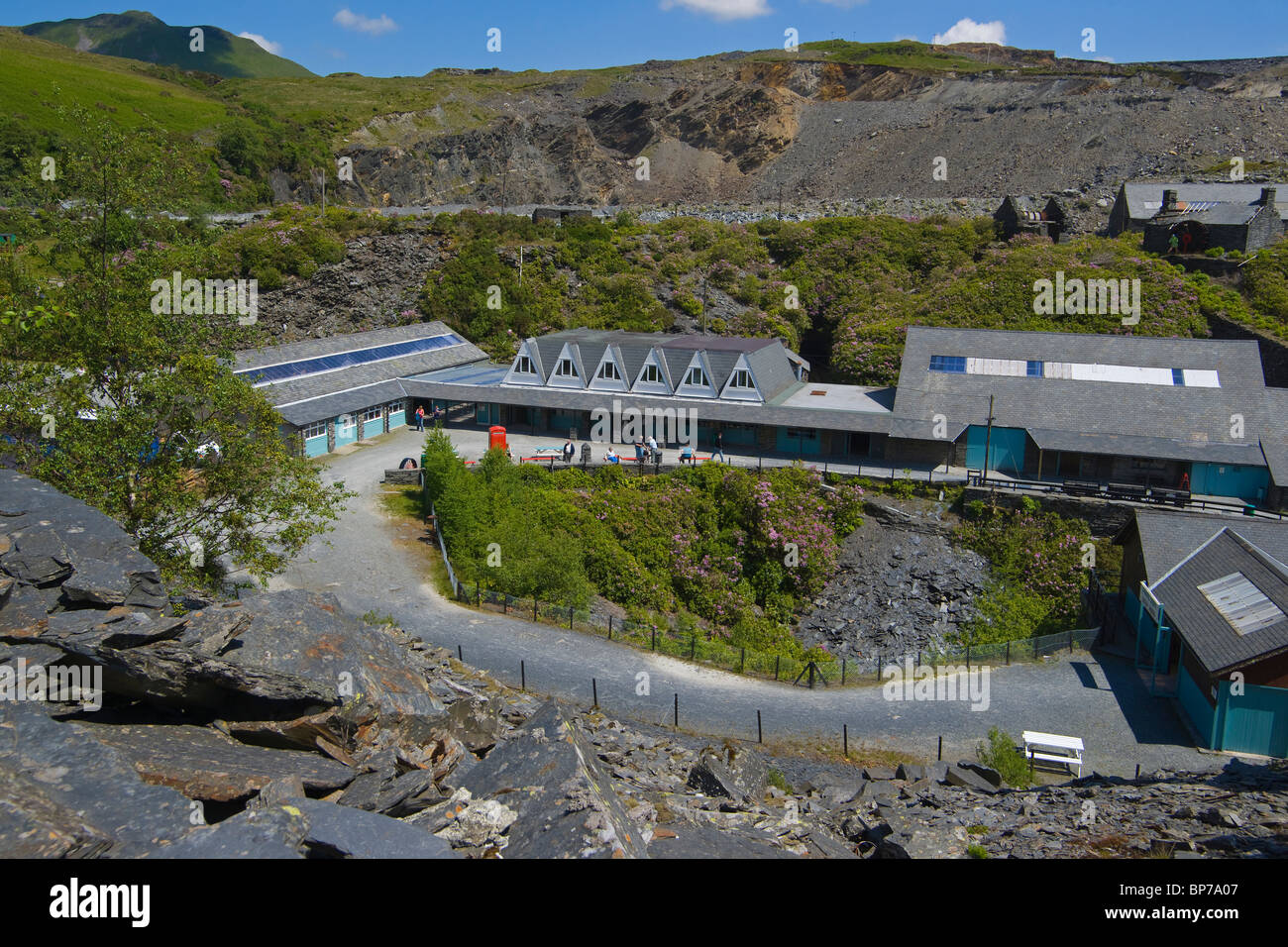 Llechwedd slate mine caverns, Blaenau, Ffestiniog, Snowdonia, north